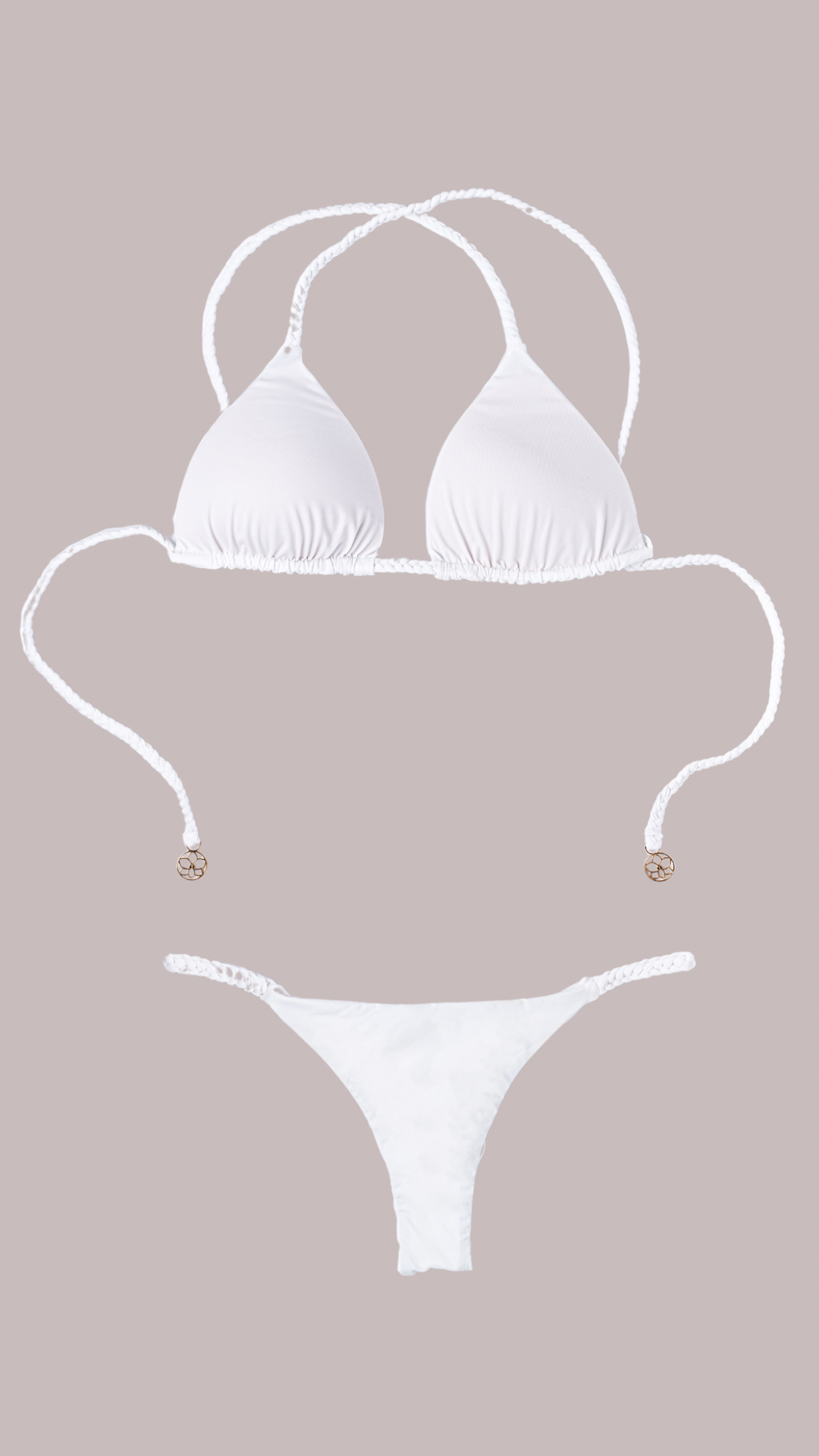 MOCA BIKINI TRIANGLE TOP - WHITE