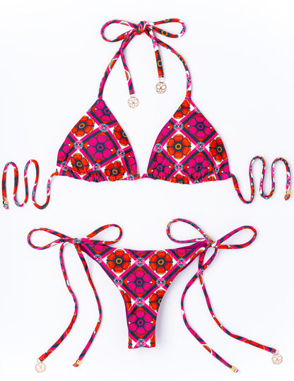 CORALILLO BIKINI SET - FLORAL PRINT/MAGENTA